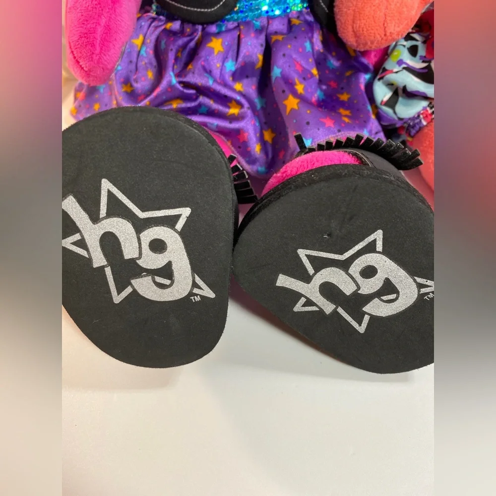 20" Build A Bear Honey Girl Risa Pink & Misha Rock Stars Singing Plushes BAB - Picture 4 of 13